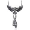 HIJONES Collana con Pendente a Forma di Uccello Fenice Vintage da Uomo in Acciaio Inossidabile 24 Pollici