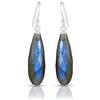Vatslacreations Orecchini lunghi in labradorite, orecchini in labradorite, orecchini con pietra preziosa labradorite, orecchini in argento Sterling 925, orecchini pendenti in argento per regalo, Pietra