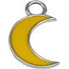LES FOLIES DI PAOLA GRIECO Ciondolo pendente Luna Grande Gialla in argento 925 - Collezione Hoops