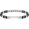 Sector No Limits - Bracciale da uomo, collezione Ceramic, in acciaio inossidabile, ceramica, SAFR10, 22 cm, acciaio inossidabile, 22 cm, Acciaio inossidabile