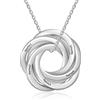 kaululu Russo Anelli Collana con Incisione personalizzata Gioielli Donna Ciondolo Incisione 5 Nomi in Acciaio Inossidabile Famiglia BFF Regalo Gioielli
