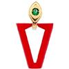 Valentina Ferragni Mono Orecchino Uali ruby x NN Argento 925 Valentina Ferragni Studio DVF-OR-LU13