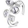 Brosway Anello Donna in Acciaio e Cristalli | Collezione Rain - BNR33B