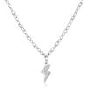 S'Agapõ Collana Girocollo Donna, Collana Donna in Acciaio e Cristalli con Simbolo Fulmine | Collezione Happy - SHAR22