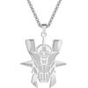 GZHENGZG Collane da uomo e gioielli da donna Mazinga Collana Pendente Per Gli Uomini Gotico Gioielli Metallo Argento Maschio Punk Collana regalo