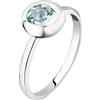 Morellato Anello Donna in Argento 925‰ riciclato con Pietra Azzurra, Collezione TESORI ETERNI, San Valentino