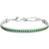 MARLU' Bracciale tennis zirconi baguette catena snake squadrata 31BR0009-S