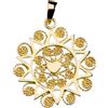Giuseppe Di Rienzo Gioielli Di Rienzo Giuseppe Gioielli Ciondolo Presentosa dʼAbruzzo con Un Cuore | Argento 925‰ laminato in Oro Giallo PT01G