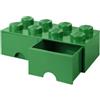 LEGO Room Copenhagen- Contenitore Brick 8 Cassetto, Colore Verde, 8 bottoni, RCL BD8 GR