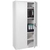 Mendler Armadio Ufficio archivio faldoni HWC-H17 2 Ante 5 Ripiani Acciaio 40x90x185cm Grigio