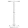 Generic Tavolino da caffè in acrilico trasparente, tavolino da caffè da 53 x 25 cm, tavolino rotondo trasparente, moderno e, per soggiorno e piccoli spazi