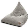 Aiire Pouf Poltrona Design in Cotone - Puffo per Sedersi XXL per la Camera da Letto Moderna - Pouffe Salotto, Bambini o Gamer - Bean Bag Chair Relax o Puf Cuscini da Pavimento Grigio