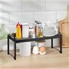 KYYGKY 30~55cm Mensola Espandibile Per Armadietto Organizer Regolabile Ripiani Salvaspazio Cucina Organizer Credenza Scaffale Da Cucina Espandibile Scaffale Cucina per Cucina Banconi Dispensa Bagno