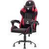 Itek RHOMBUS FF10 Sedia Gaming ergon. Rossa, schienale reclinabile, cuscino poggiatesta, sup. lombare, confort e design, ideale come sedia ufficio, sedia per studio o poltrona per gamer