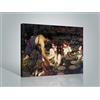 1art1 John William Waterhouse Poster Stampa Artistica su Tela Ila E Le Ninfe, 1896 Quadro da Parete sulla Barella | Murale XXL | Immagine 80x60 cm