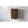 Alfredo Calandrelli CALANDRELLI - Pensile Cucina in Legno Nobilitato Noce Mobile Alto con 1 Anta, Pensile Componibile Moderno Made in Italy (Altezza 60XLarghezza 50XProfondità 32 centimetri)