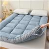 ZSMFCD Materasso Futon Pieghevole Materasso Morbido Per Dormitorio Per Studenti Materasso Futon Matrimoniale, Per Divano Letto Lettino Da Terra (Blue,150x200CM)
