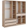 Vicco Armadio multifunzione Elmo, Sonoma, 200 x 200 cm