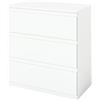Liink1Ga Cassettiera Camera da Letto in Legno Bianca Larghezza 70 cm Cassettiere Bianche 3 Cassetti, Comodino Cassettiera e Credenza Bianco per Ufficio Soggiorno Corridoio Mobili(70x40x75CM)