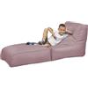 chilly pilley® per sedersi e sdraiarsi 2 in 1 - con imbottitura in EPS - poltrona a sacco gigante - bambini e adulti - cuscino per poltrona da esterno - diversi colori, rosa cipria