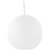 Candela sfera bianco 5 cm, 16 pezzo