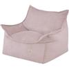 MISIOO Poltrona per bambini Roya Cord - Poltrona per cameretta dei bambini, morbida poltrona da pavimento per bambini, in velluto a coste di alta qualità, Oeko-TEX, 80 x 73 x 58 cm