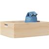Generico Scatola in Legno con Manici 40x30x13 cm Legno Massello di Pino,Forniture domestiche,Immagazzinamento e organizzazione,Contenitori per Oggetti domestici-4017393