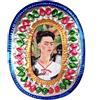 La Casa di Frida Frida con Cornice, Frida con 4 Scimmie, Artigianato Messicano, da Appendere, 10,5 x 8,3 cm (Ovale)