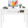 SAUADY Scrivania moderna in acrilico, per computer portatile, portata 20 kg, per ufficio, casa, ufficio, 100 x 50 x 75 cm, trasparente