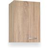 Yellowshop - Mobile cucina basi e pensili con ante, cassetti diverse misure 40, 60, 80, 90 cm effetto legno Rovere Well componibile con sottolavello Basic (Pensile 40 cm 1 anta SX)