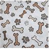 Russo Tessuti Tessuto Cotone Cucito Creativo Zampa Cagnolini Osso Dog Pets Bone Cuccia Giochi-Marrone-270x280