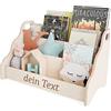 MAMOI® Libreria per bambini personalizzata con nome - Scaffale bambini, organizer libri per cameretta, espositore libri da terra, contenitore libri in legno