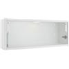 panfudongk Armadio da parete con luce a LED, pensile con vetro temperato, con funzione di ricarica USB, per cucina, soggiorno, camera da letto, montaggio a parete (bianco, 80 x 18 x 30 cm)