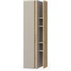 Vicco mobile bagno Edelin, Cachemire, 35 x 120 cm con 4 scomparti aperti, a parete per un'installazione flessibile in bagno