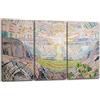Printed Paintings Stampa su Tela 3 Parti (120x80cm): Edvard Munch - Il Sole (1910/1911)