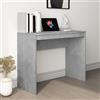 Generico Scrivania Grigio Cemento 90x40x72 cm in Legno Multistrato,Grigio,15.22kg,800382