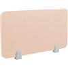 Icegrey Divisorio Acustico da scrivania con Morsetto, Beige, 60x40cm | Autoportante per scrivania Divisorio da Scrivania Riduce Il Rumore e Le distrazioni visive