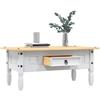 Generico Tavolino Caff¨¦ Pino Messicano Corona Range Bianco 100x55x44 cm,Bianco,16.35kg,282626