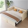 FUCMKON Divano letto allungabile, 90/180 x 200 cm, letto imbottito a 2 posti, pieghevole con funzione sonno, divano letto per ragazzi, letto pieghevole con rete a doghe, velluto, senza materasso