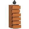 BDW Comò a 6 cassetti - Elegante, robusto e versatile - Mobile buffet portaoggetti - Credenza - Cassettiera - 40x109x35 cm - Ontano