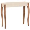 RAGABA LILLO Tavolo Consolle con Gambe Cabriole 85x35cm | Legno Massiccio di FSC, Facilità di Montaggio | Bianco Gesso
