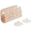 Zerodeko Porta Spugne per Lavello con Ventose per Spugne per Piatti Porta Spugne per Lavello da Cucina per Spugne E Saponi Beige