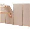 Koncey 5PCS Pannelli Imbottiti per Pareti Bambini, Pannello Imbottito, Testiera Cuscino da Parete Testiera Letto Imbottita, Anti Collisione - Isolamento, Adesivi, 30x60cm, Facile da Installare ( Colore : Bro