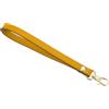 QUARKZMAN Cinturino da Polso in Pelle, 190mm Tracolla Sostitutivo per Borsa Pochette a Mano Cordino Ricambio Laccio per Borsellino Portachiavi Borsa Fai da Te (Giallo Oro)