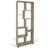 Da Valeria Modulo Libreria con 8 vani irregolari (L.70 x P.24 x H.178) cm, colore rovere