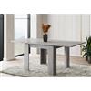Bricozone Tavolo Allungabile Moderno Da 90 A 180 Cm Con Design Minimal Per Cucina Soggiorno O Sala Da Pranzo Facile Da Pulire Con Struttura Robusta E Meccanismo Di Apertura Centrale (Grigio Cemento)