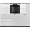 Vicco Cucine componibili piccole R-Line, Bianco lucido/antracite, 180 cm senza piano di lavoro, per l'espansione personalizzata e la disposizione flessibile dei moduli
