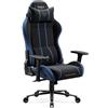 DIABLO Sedia Gaming Grande Ergonomica XL per Persone Alte Sedia Ufficio Robusta fino 160 kg Schienale Alto Reclinabile 140 Gradi Supporto Lombare Accoudoirs Regolabili Tessuto Traspirante