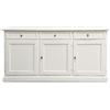 Mar.c.a. Design - Credenza Arte Povera in Legno 156x42x85 cm con 3 Ante e 3 Cassetti - Madia Legno Made in Italy