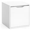 Vicco Panca scarpiera da ingresso Ruben, Bianco, 40 x 40.6 cm, combinabile con altri mobili della serie Ruben